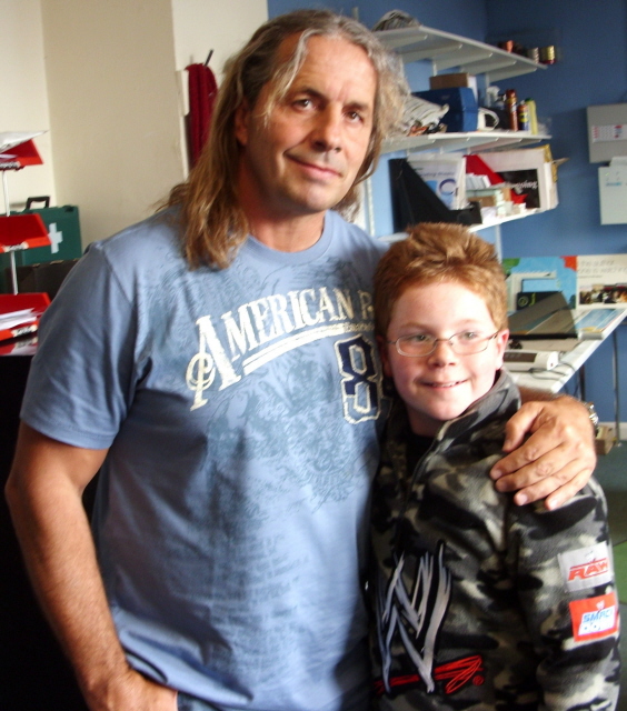 George with Bret 'the hitman' Hart